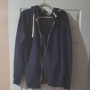 Billabong Men's Dark Blue Zip-Up Sweater
